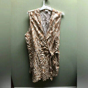 a new day Tan and Cream Sleeveless romper